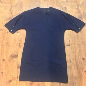 Navy blue mini dress